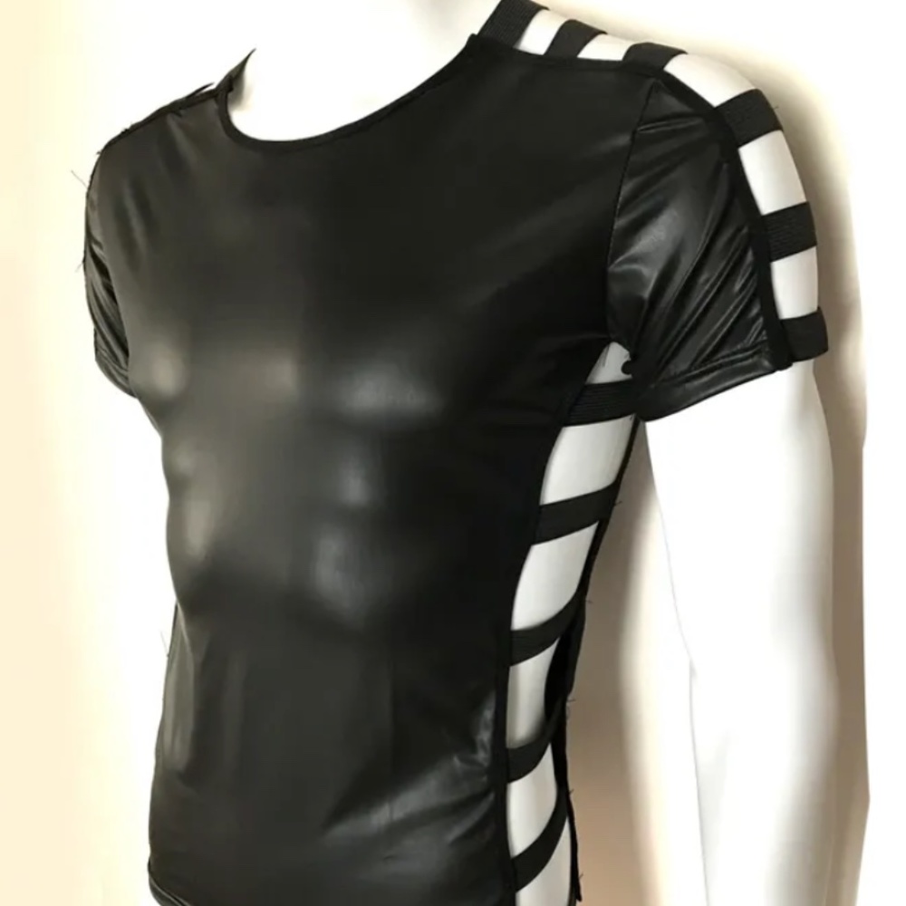 Black Striped Men's Shirt